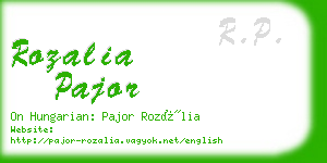 rozalia pajor business card